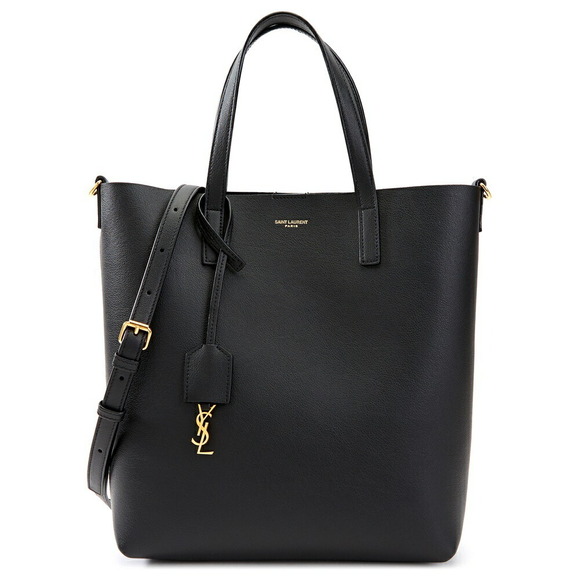 Saint Laurent Handbags - Saint Laurent Toy North South leather tote bag Black